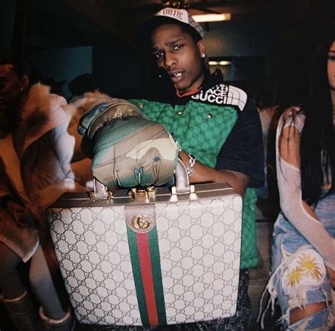 gucci custom tote bag asap rocky|Gucci rock star life.